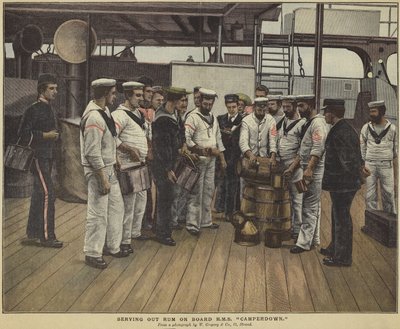 تخدم الروم على متن HMS Camperdown بواسطة English School