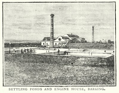 أحواض الترسيب وبيت المحركات، باركينج (نقش) بواسطة مدرسة اللغة الإنجليزية