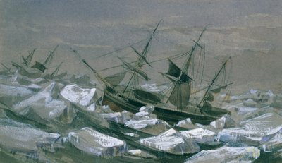 Shipment of James Clark Ross with the ships 