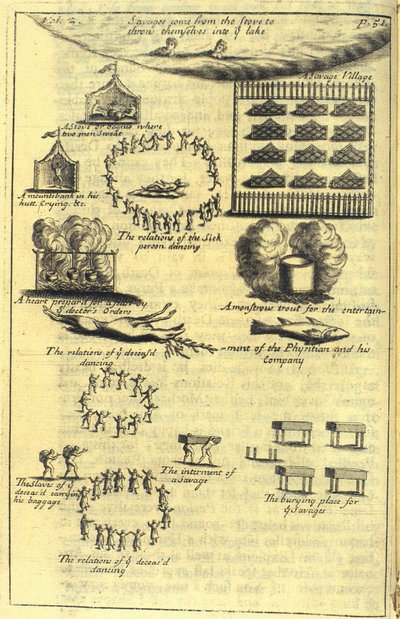 طقوس المرض والموت ، 1703 بواسطة مدرسة اللغة الإنجليزية