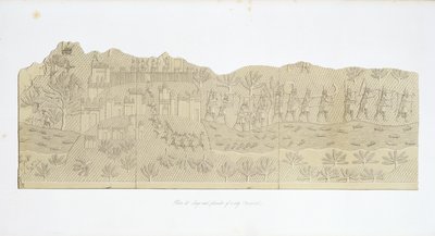 حصار ونهب مدينة ، Koujunjik ، اللوحة 40 من نينوى وبقاياها أوستن هنري لايارد (1817-1894) نشرت عام 1849 بواسطة مدرسة اللغة الإنجليزية