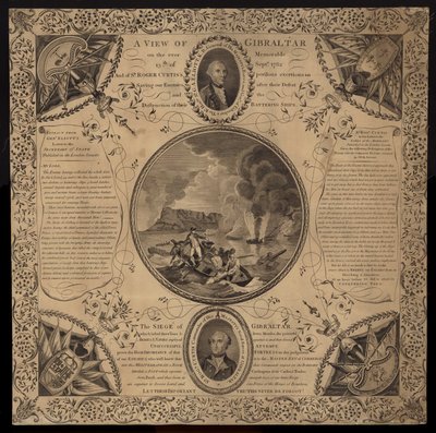حصار جبل طارق ، 1779-1783 بواسطة مدرسة اللغة الإنجليزية