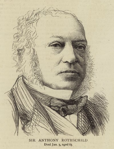 Sir Anthony Rothschild (engraving) بواسطة مدرسة اللغة الإنجليزية