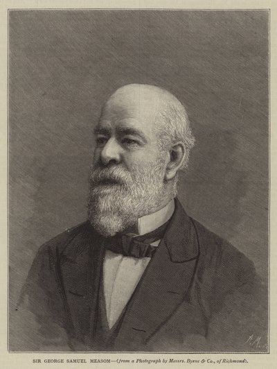 السير جورج صموئيل ميسوم (نقش) بواسطة مدرسة اللغة الإنجليزية