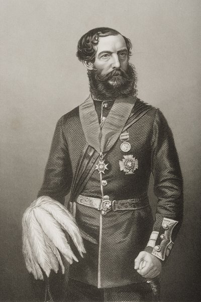 السير جون Eardley Wilmot Inglis (1814-62) (ليثو) بواسطة مدرسة اللغة الإنجليزية