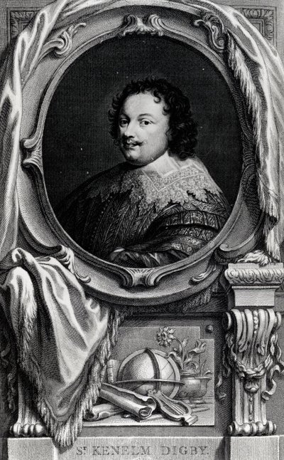 السير كينيلم ديجبي (1603-1665) بواسطة مدرسة اللغة الإنجليزية