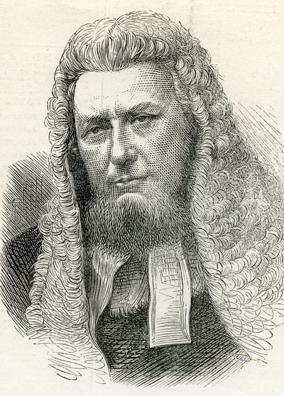 السير ريتشارد بول أمفليت (1809-83) من أخبار لندن المصورة 7 فبراير 1874 بواسطة مدرسة اللغة الإنجليزية