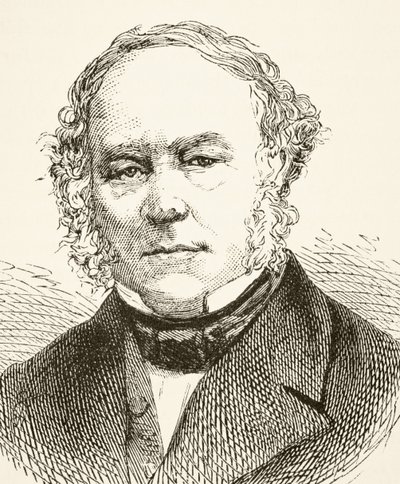 السير رولاند هيل ، من "التاريخ الوطني والمحلي لإنجلترا" بقلم ويليام هيكمان سميث أوبري (1858-1916) نشر لندن ، c.1890 بواسطة مدرسة اللغة الإنجليزية