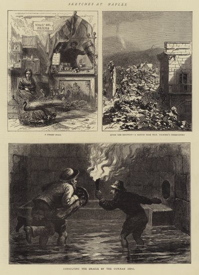 Sketches at Naples (engraving) بواسطة مدرسة اللغة الإنجليزية
