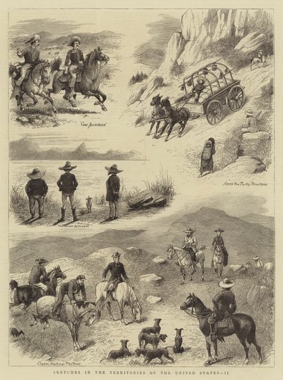 Sketches in the Territories of the United States, II (engraving) بواسطة مدرسة اللغة الإنجليزية