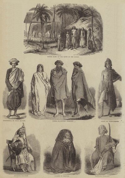 اسكتشات الهند (النقش) بواسطة مدرسة اللغة الإنجليزية