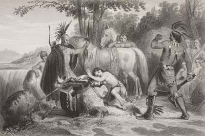 تم إنقاذ سميث من قبل بوكاهونتاس ، من &39;معرض الصور التاريخية&39; ، تم نشره عام 1880 بواسطة مدرسة اللغة الإنجليزية