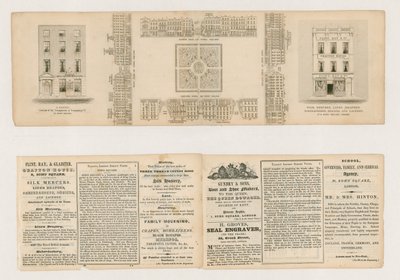 ساحة سوهو ، تاليس لندن ستريت فيوز ، ج 1838 بواسطة مدرسة اللغة الإنجليزية