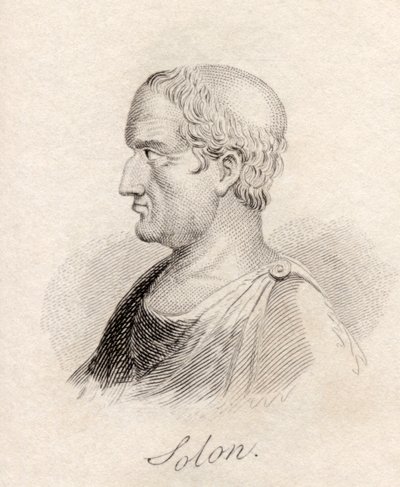 سولون ، من "قاموس كراب التاريخي" ، نُشر عام 1825 بواسطة مدرسة اللغة الإنجليزية