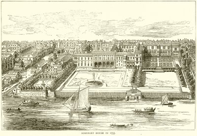 بيت سومرست عام 1755 بواسطة مدرسة اللغة الإنجليزية