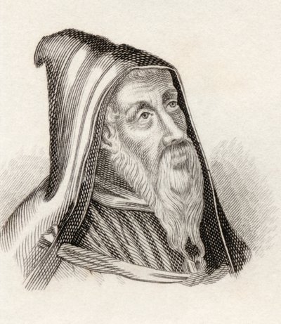 القديس أوغسطين من فرس النهر ، من "قاموس كرابيس التاريخي" ، نُشر عام 1825 (ليثو) بواسطة مدرسة اللغة الإنجليزية