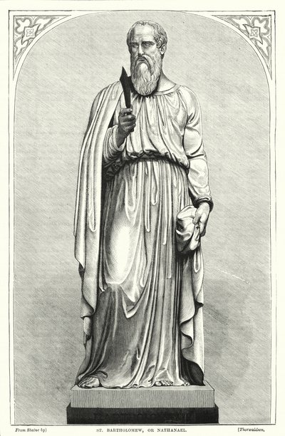 St Bartholomew, or Nathanael (engraving) بواسطة مدرسة اللغة الإنجليزية