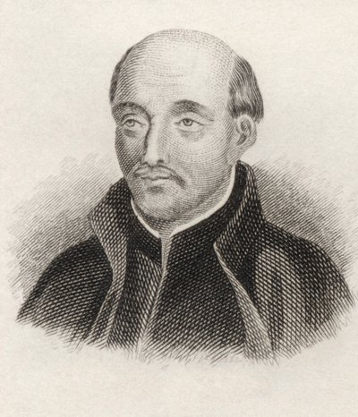 القديس اغناطيوس لويولا ، من "قاموس كرابس التاريخي" ، نُشر عام 1825 بواسطة مدرسة اللغة الإنجليزية