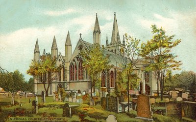 St Nicholas Church, Great Yarmouth (colour litho) بواسطة مدرسة اللغة الإنجليزية