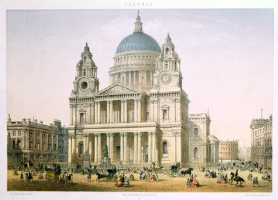 كاتدرائية سانت بول بقلم سي ريفير ، 1855 بواسطة مدرسة اللغة الإنجليزية