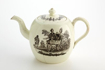 ستافوردشاير Wedgwood إبريق ، c.1775-85 (كريم) بواسطة مدرسة اللغة الإنجليزية
