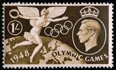 Stamp commemorating the 1948 London Olympics بواسطة مدرسة اللغة الإنجليزية