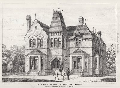 Stanley House, Kingston Vale (engraving) بواسطة مدرسة اللغة الإنجليزية