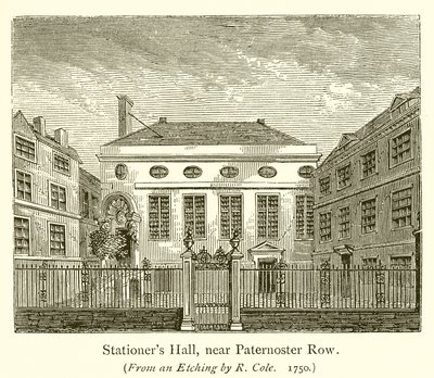 قاعة Stationers ، بالقرب من Paternoster Row بواسطة مدرسة اللغة الإنجليزية