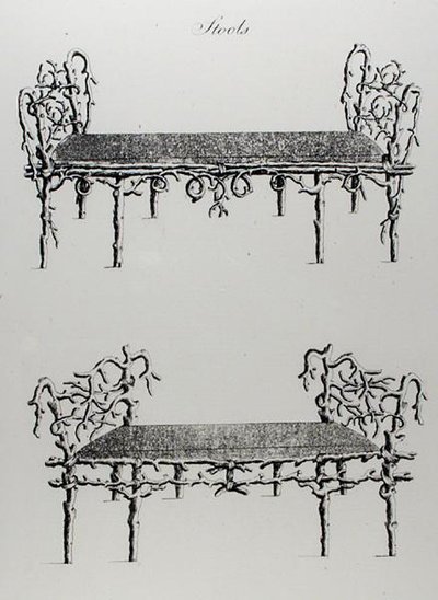 براز ، من "Grotesque Architecture ، أو Rural Amusement" ، بقلم William Wrighte ، نُشر عام 1768 (نقش) (صورة بالأبيض والأسود) بواسطة مدرسة اللغة الإنجليزية