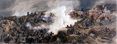 اقتحام ريدان العظيم ، سيباستوبول ، 1855 ، من حافظة الضباط للذكريات اللافتة للحرب من الرسومات والصور والملاحظات ، التي تم التقاطها في الحال ، تم تحويلها إلى صور كاملة بواسطة مدرسة اللغة الإنجليزية