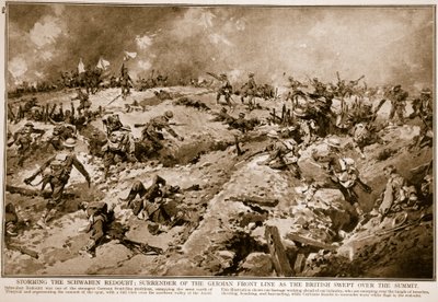 اقتحام Schwaben Redoubt: الاستسلام للجبهة الألمانية مع اجتياح البريطانيين للقمة ، 1914-1919 بواسطة مدرسة اللغة الإنجليزية