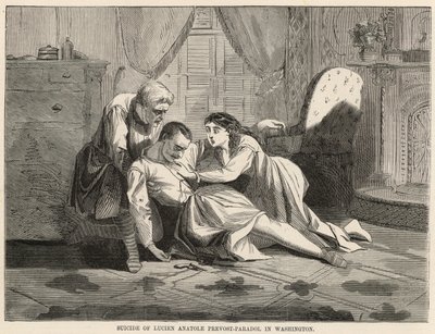 انتحار لوسيان أناتول بريفوست بارادول في واشنطن بواسطة مدرسة اللغة الإنجليزية