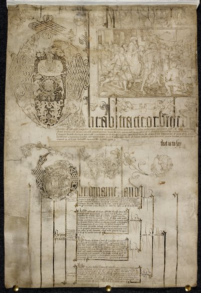 مسح لأراضي دير كولشستر، إجيرتون إم إس 2164 بواسطة مدرسة اللغة الإنجليزية