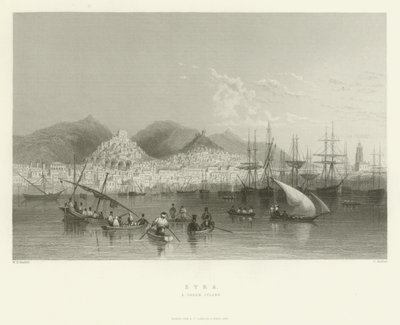 سيرا ، جزيرة يونانية ، 1837 بواسطة مدرسة اللغة الإنجليزية