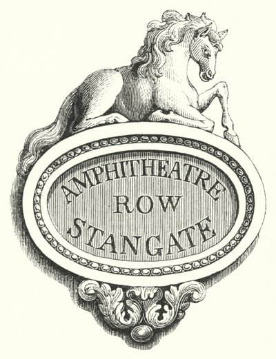 Tablets for Street-Corners, Amphitheatre Row, Stangate (engraving) بواسطة مدرسة اللغة الإنجليزية