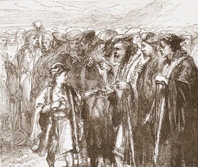 Taborites اختيار القس ، التوضيح من تاريخ البروتستانتية بقلم جيمس Aitken Wylie (1808-1890) ، حانة. 1878 بواسطة مدرسة اللغة الإنجليزية