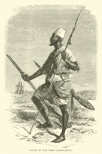 Talibe في لباس الحرب ، Senegambia بواسطة مدرسة اللغة الإنجليزية