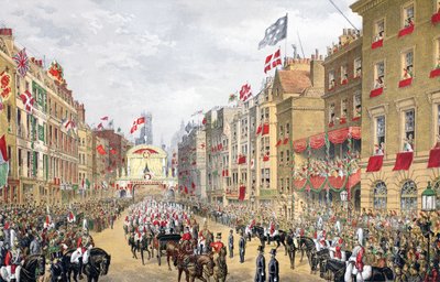 شريط تمبل ، 7 مارس 1863 ، من نصب تذكاري لزواج إدوارد السابع وألكسندرا من الدنمارك ، حانة. 1864 بواسطة مدرسة اللغة الإنجليزية