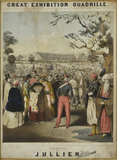 1851 Union Polka. تم نقشها باحترام على العبقرية الميكانيكية لجميع الأمم بواسطة JG Jones ، Master of the Band 16th Queens Lancers ، 1851 بواسطة مدرسة اللغة الإنجليزية