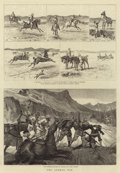 The Afghan War (engraving) بواسطة مدرسة اللغة الإنجليزية