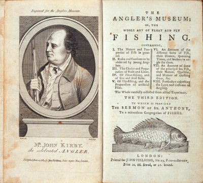 متحف الصيادون ؛ أو ، الفن الكامل للصيد بالذبابة والطيران ، بقلم جون كيربي ، تم نشره عام 1784 بواسطة مدرسة اللغة الإنجليزية