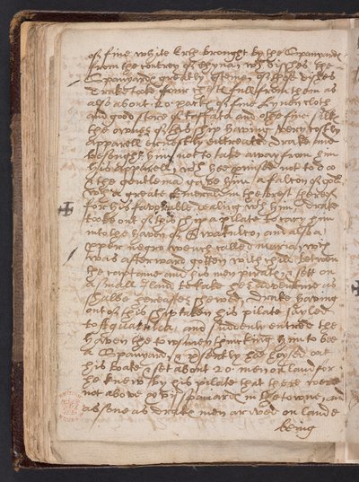 "الرواية المجهولة"، المواد المتعلقة برحلات السير فرانسيس دريك بواسطة مدرسة اللغة الإنجليزية