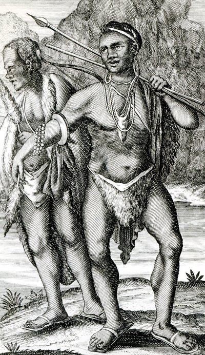 ملابس رجال Hottentot بواسطة مدرسة اللغة الإنجليزية
