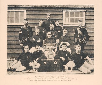 كأس اتحاد كرة القدم للجيش - الفريق الفائز ، من الأخبار المصورة والدرامية المصورة ، 18 مايو 1889 بواسطة مدرسة اللغة الإنجليزية