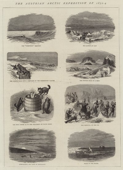 البعثة النمساوية في القطب الشمالي 1872-4 (نقش) بواسطة مدرسة اللغة الإنجليزية