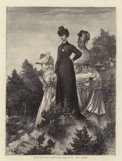The Autumn Campaign, between two fires (engraving) بواسطة مدرسة اللغة الإنجليزية