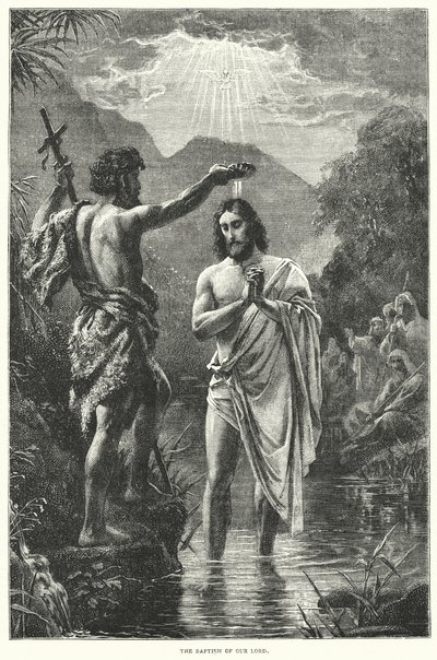 The Baptism of Our Lord (engraving) بواسطة مدرسة اللغة الإنجليزية