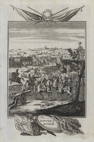 The Battle of Dunbar (engraving) بواسطة مدرسة اللغة الإنجليزية