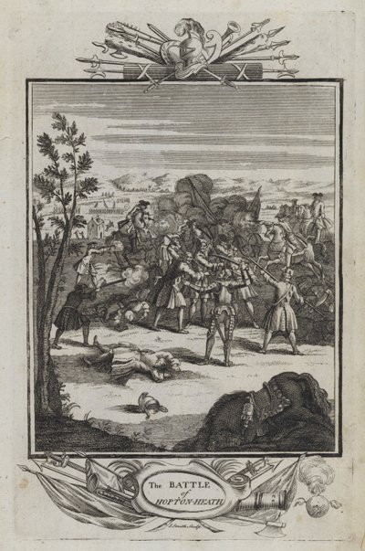 The Battle of Hopton Heath (engraving) بواسطة مدرسة اللغة الإنجليزية