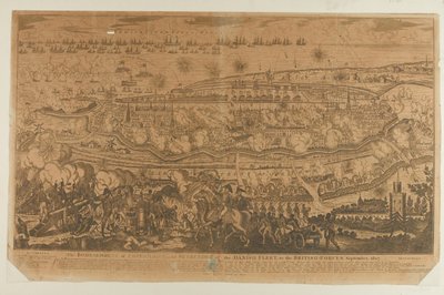 قصف كوبنهاجن واستسلام الأسطول الدنماركي ، سبتمبر 1807 ، نشره جون فيربورن في 1807 بواسطة مدرسة اللغة الإنجليزية